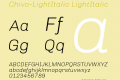 Chivo-LightItalic