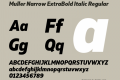 Muller Narrow ExtraBold Italic