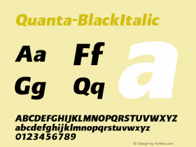 Quanta-BlackItalic