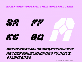 Zoom Runner Condensed Italic