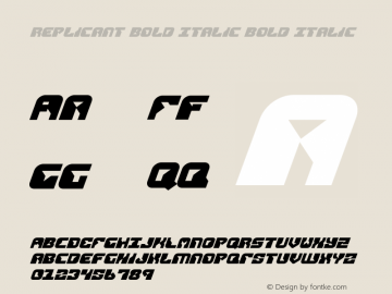 Replicant Bold Italic