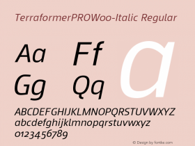 TerraformerPRO-Italic