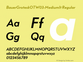 BauerGroteskOT-MediumIt