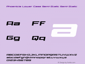 Phoenicia Lower Case Semi-Italic