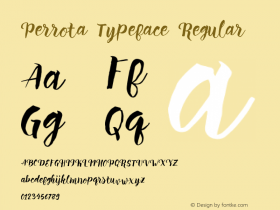 Perrota Typeface