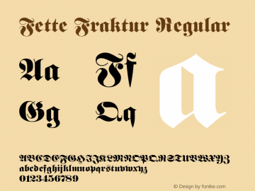 Fette Fraktur