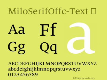 MiloSerifOffc-Text