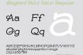 Skybird Bold Italic