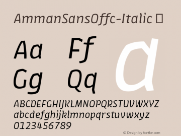 AmmanSansOffc-Italic