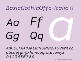 BasicGothicOffc-Italic