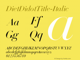 DietDidotTitle-Italic
