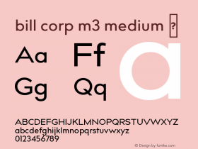 bill corp m3 medium