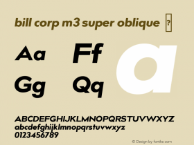 bill corp m3 super oblique