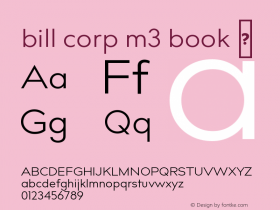 bill corp m3 book