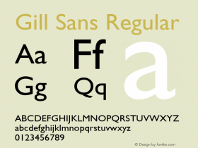 Gill Sans