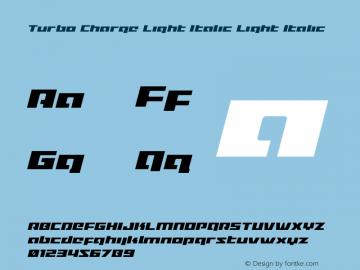 Turbo Charge Light Italic
