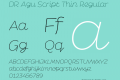 DR Agu Script Thin