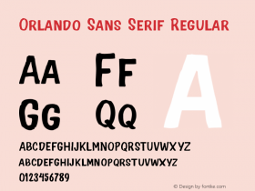 Orlando Sans Serif