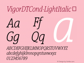 VigorDTCond-LightItalic