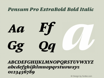 Pensum Pro ExtraBold