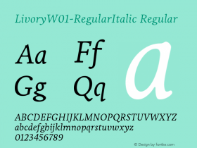 Livory-RegularItalic