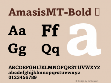 AmasisMT-Bold