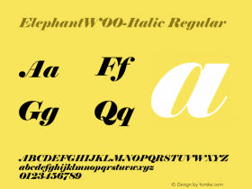 Elephant-Italic