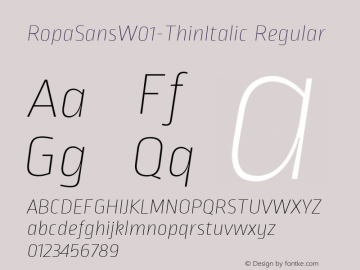 RopaSans-ThinItalic