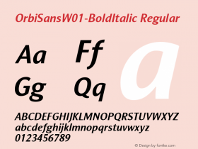 OrbiSans-BoldItalic