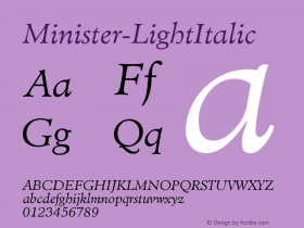 Minister-LightItalic