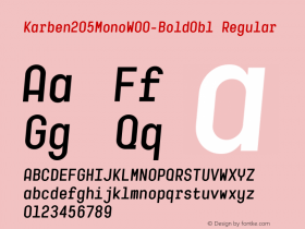 Karben205Mono-BoldObl