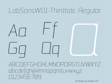 LabSans-ThinItalic