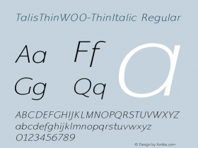 TalisThin-ThinItalic