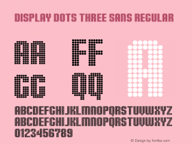 Display Dots Three Sans