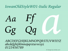 IowanOldStyle-Italic