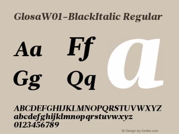 Glosa-BlackItalic