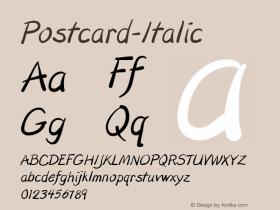 Postcard-Italic