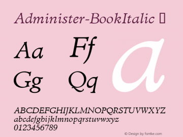 Administer-BookItalic