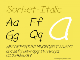 Sorbet-Italic