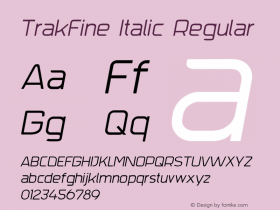 TrakFine Italic