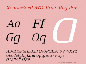 XenoisSerif-Italic