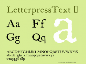 LetterpressText