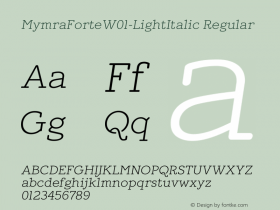 MymraForte-LightItalic