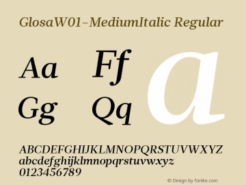 Glosa-MediumItalic