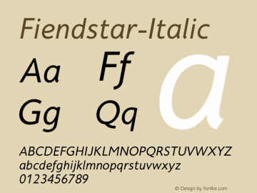 Fiendstar-Italic