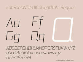 LabSans-UltraLightItalic