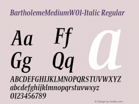 BartholemeMedium-Italic