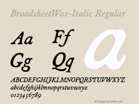 Broadsheet-Italic