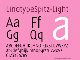 LinotypeSpitz-Light