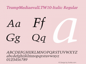 TrumpMediaevalLT-Italic